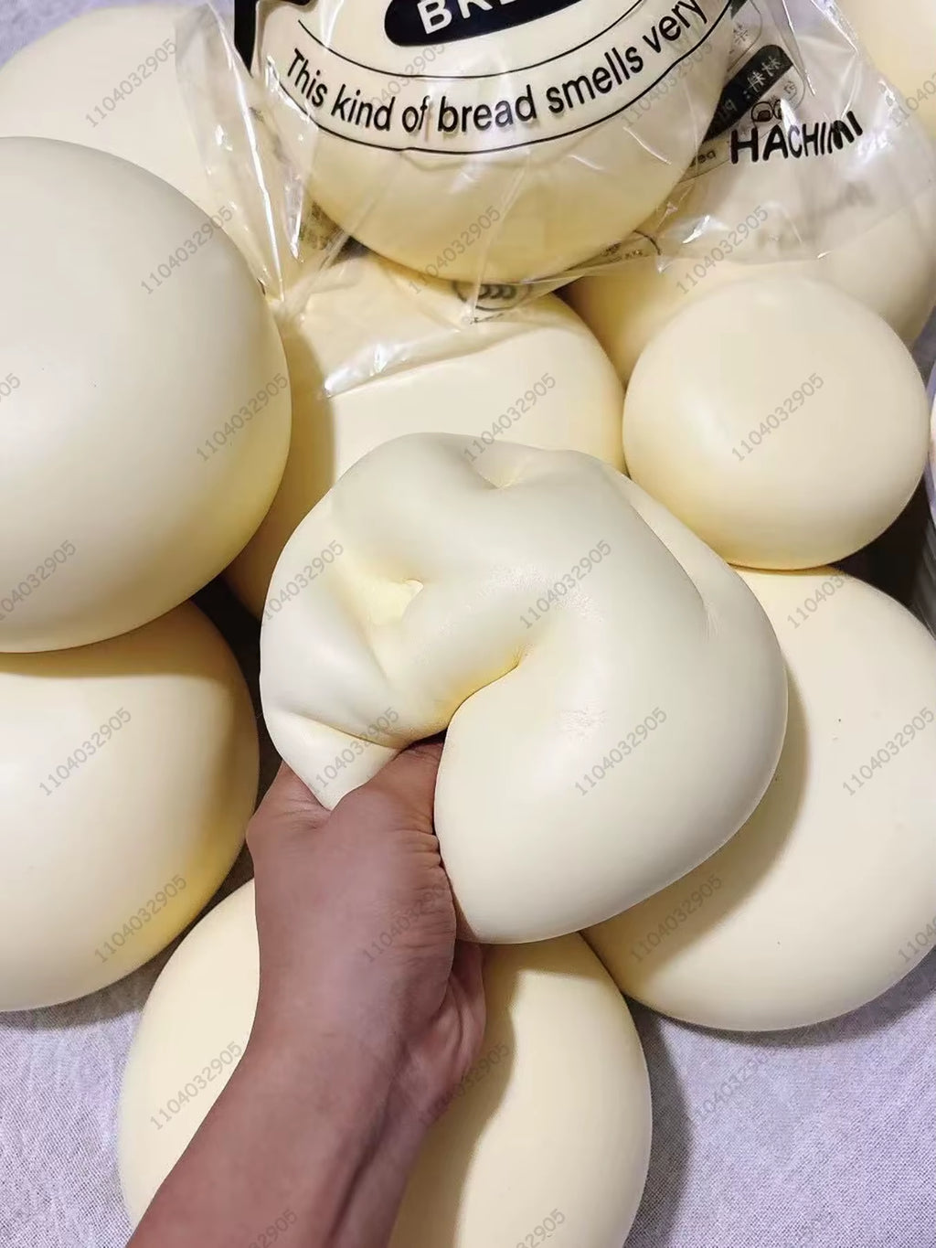 Jumbo Milky Bun Slow Rising Squishy Toy Ultra Moist Dense Giant Milky Bun Thick Clay Texture ASMR Stress Reliever Fidget Toys