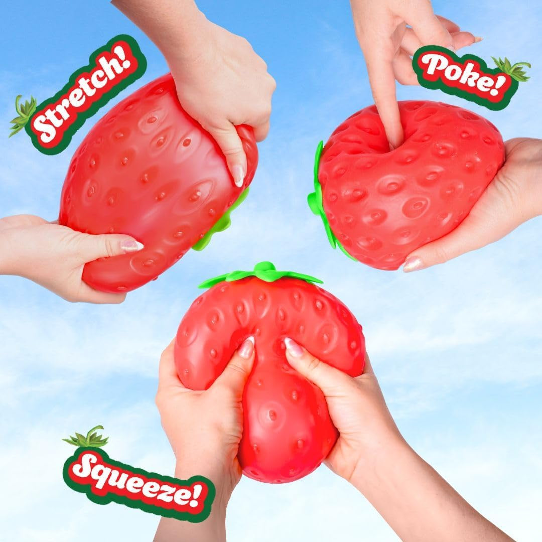 Strawberry Squishy - Jumbo Stress Ball - Ages 3+