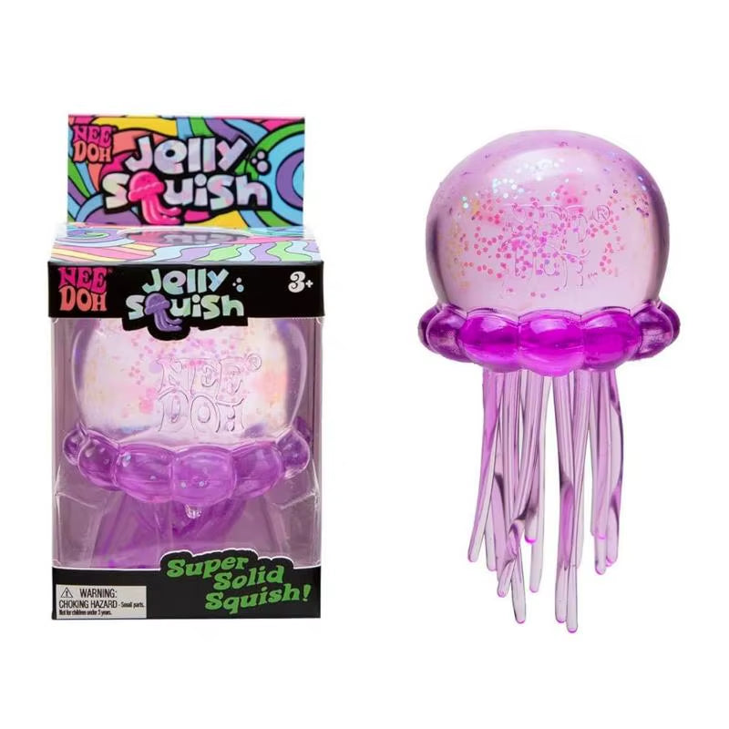 Hot Selling  Needoh Fuzz Ball Jellyfish Squishy Blind Box Soft Squeeze Toy Stress Anxiety Relief Stress Sensory Gift