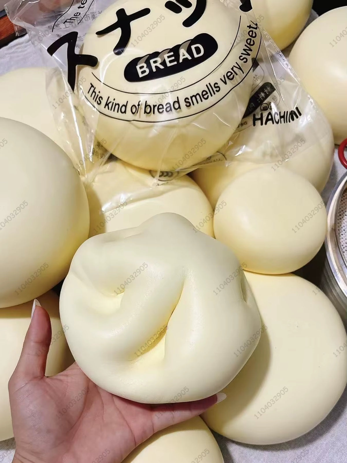Jumbo Milky Bun Slow Rising Squishy Toy Ultra Moist Dense Giant Milky Bun Thick Clay Texture ASMR Stress Reliever Fidget Toys