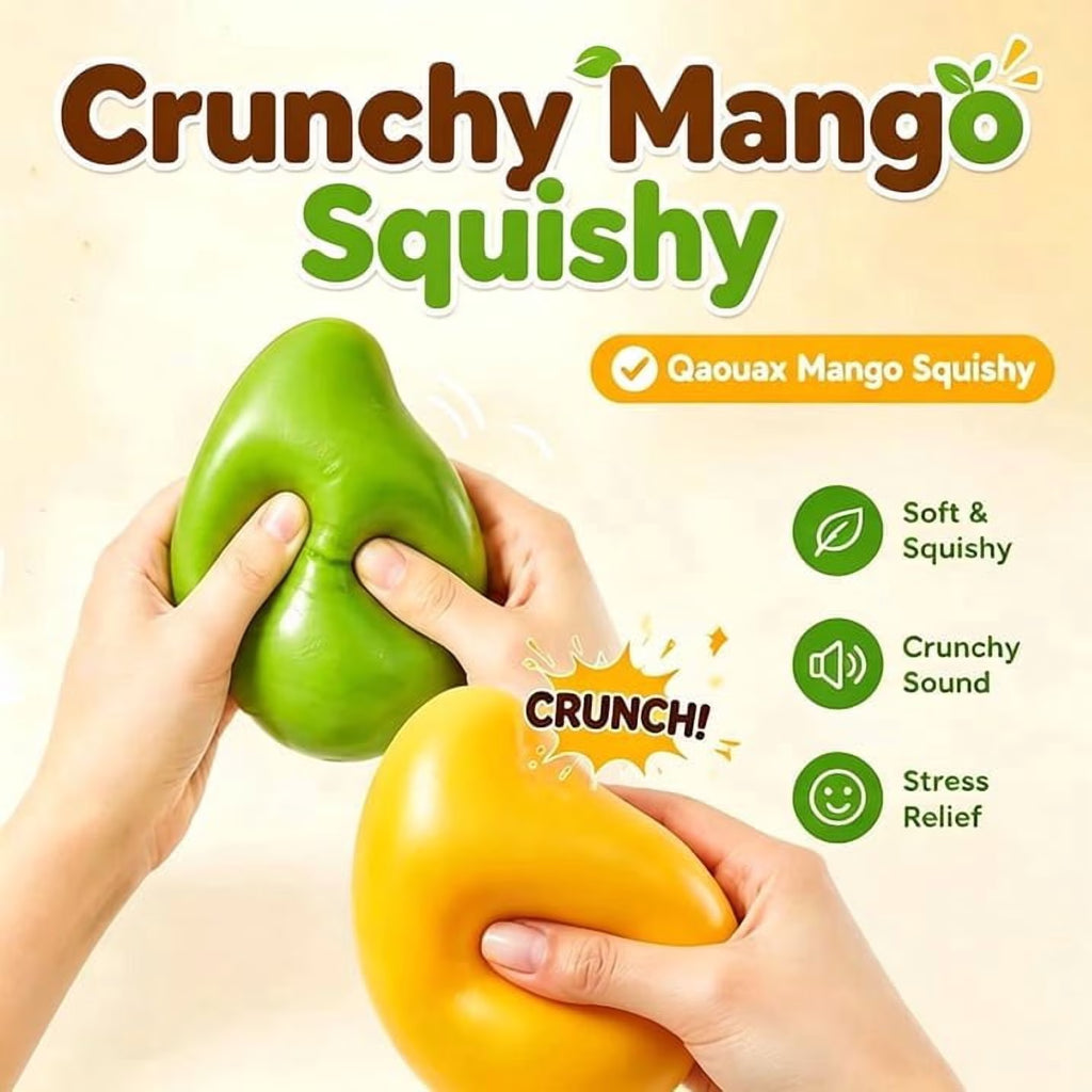 Crunchy Mango Squishy,Color Changing Mango Squishy,Cheese Squishy Stress,Crunchy Pudding Squishy,Ocean Ice Cubes Squishies Toys,Slow Rising Squishing Butter Stick