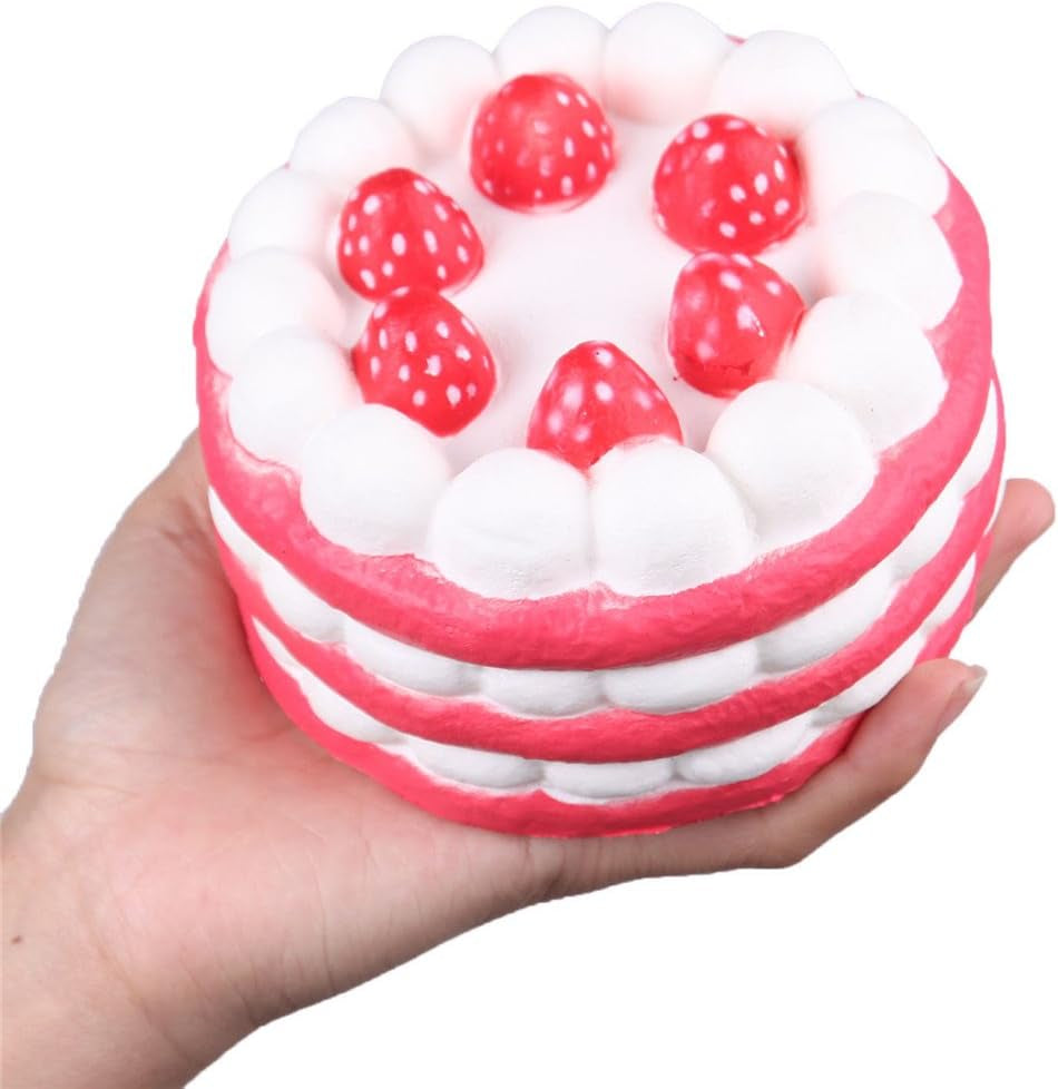 Cake Jumbo Squishies Toy Kawaii Slow Rising Random Color Collectible