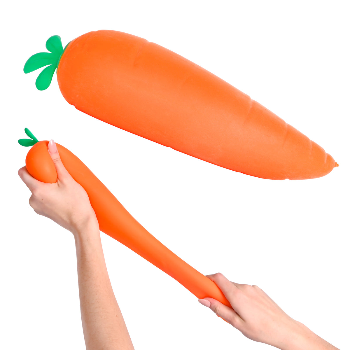 Squishy Carrot – Jumbo 12.5 Inch Squishy Vegetable | Giant Stress Relief Toy | Fidget Sensory Food Fun for Kids, Teens & Adults