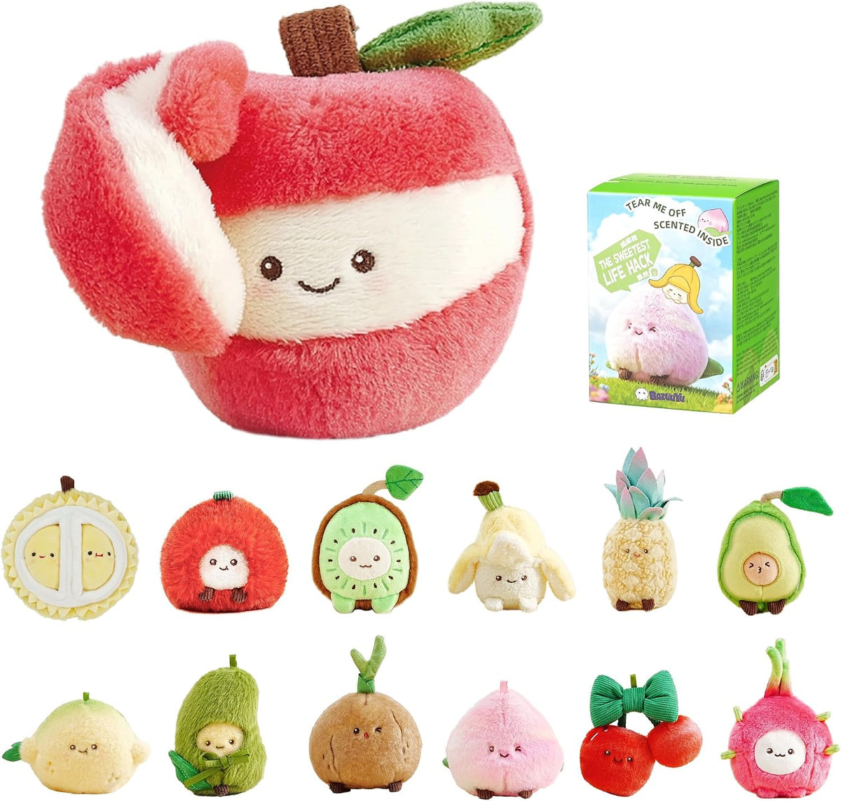 Baba Orchard Scented Squishy Fruit Plush Blind Box Single Box