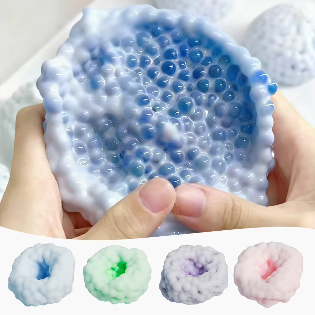Crunchy Squishies Stress Ball Fidgets Toy Stress Anxiety Relief Balls Office Sand Filled Crunchy Balls Desk Squeeze Toys