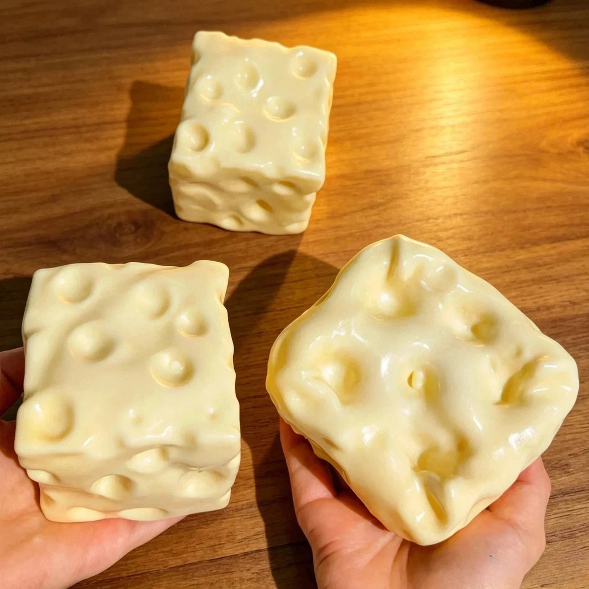 Jumbo Cheese Squishy Vaseline Filling Soft Stretch Fidget Toy ASMR Stress Relief