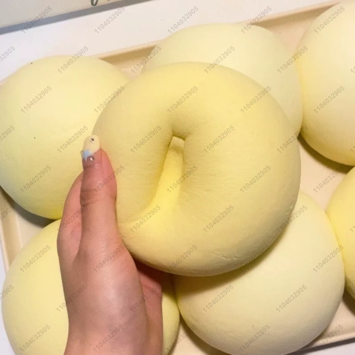 Jumbo Milky Bun Slow Rising Squishy Toy Ultra Moist Dense Giant Milky Bun Thick Clay Texture ASMR Stress Reliever Fidget Toys