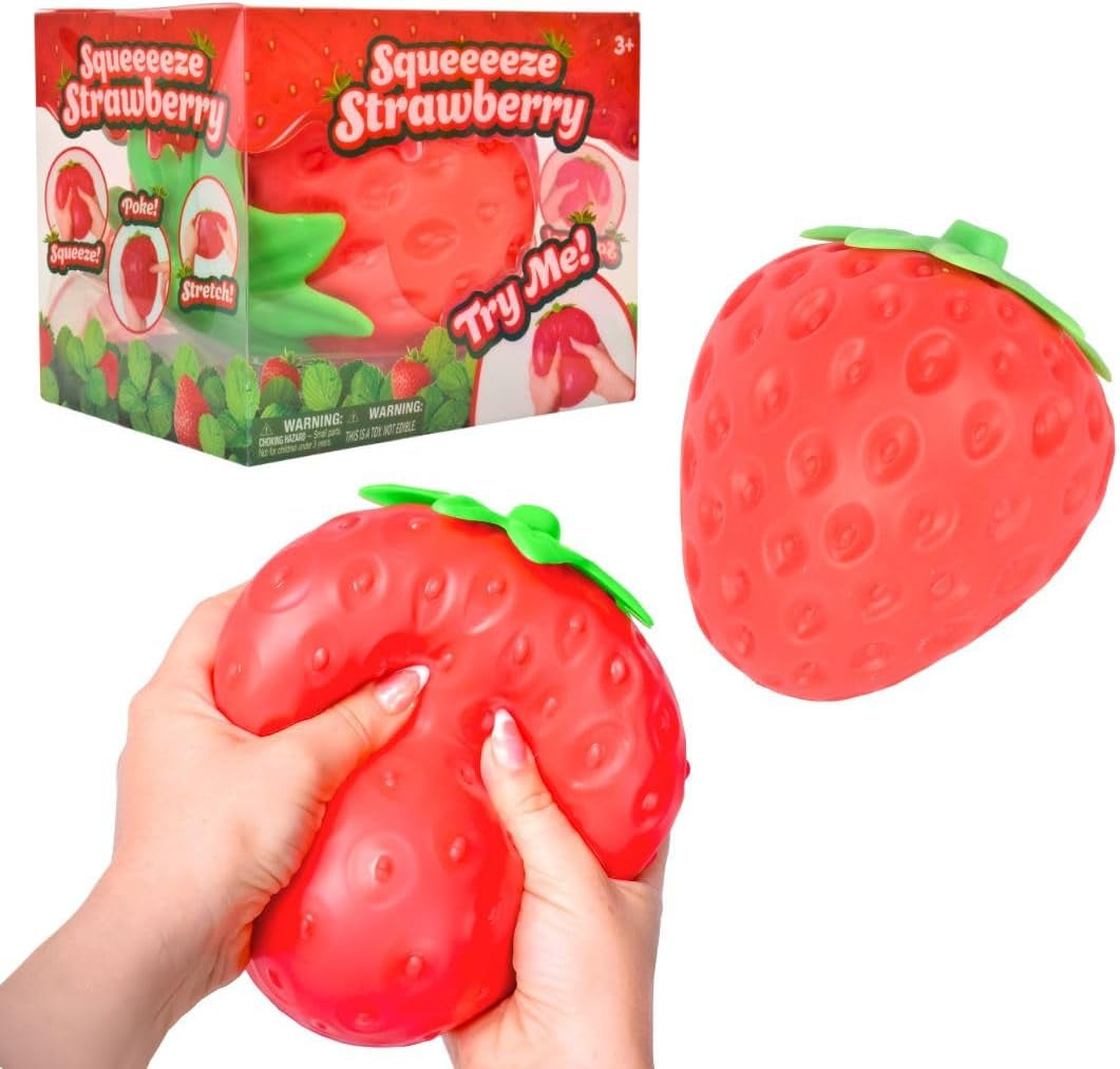 Strawberry Squishy - Jumbo Stress Ball - Ages 3+