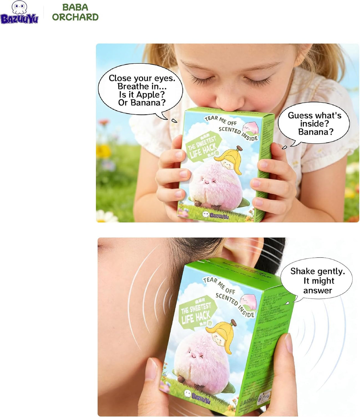 Baba Orchard Scented Squishy Fruit Plush Blind Box Single Box