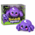 Difdany Spider Squishy Toy, Cute Purple Squeezable and Stretchable Spider Figure, Soft Sensory Play Toy for Ages 6+, Halloween Novelty Toy, Desk Toy, Party Favor and Gift