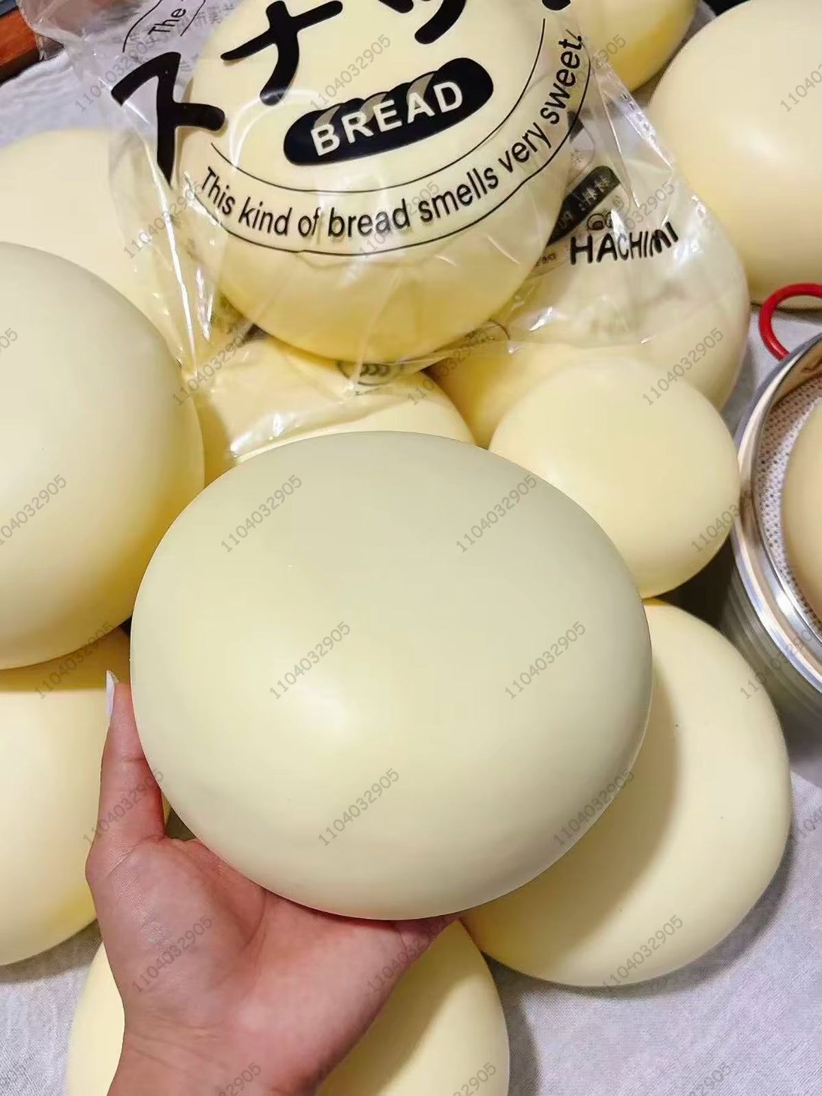 Jumbo Milky Bun Slow Rising Squishy Toy Ultra Moist Dense Giant Milky Bun Thick Clay Texture ASMR Stress Reliever Fidget Toys