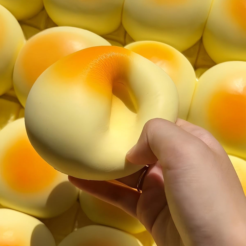 Cream Bun Bread Squishy - 4" Slow Rising Squishy Toys Fidget