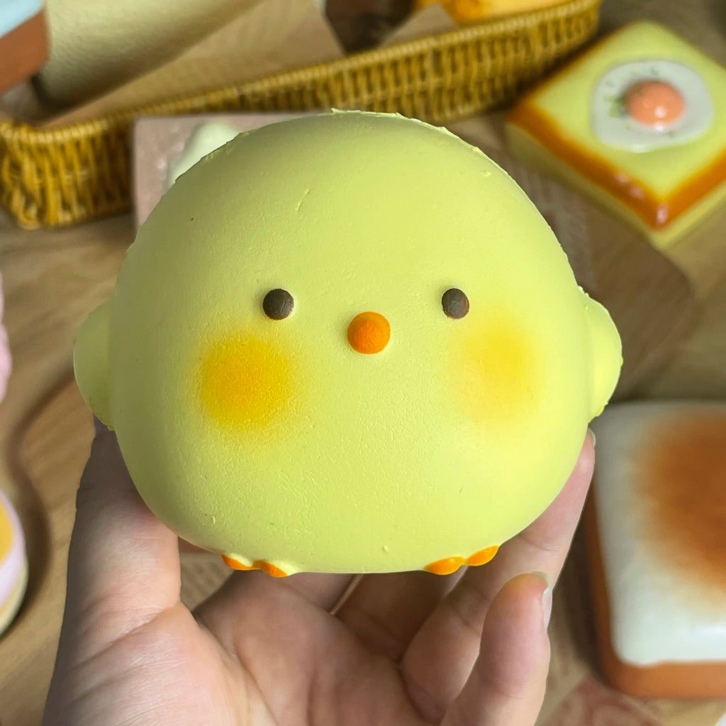 HOT! Cute Giant Chick Squishy Toy Slow-Rising Stress Relief & Sensory Fidget Toy for Kids and Adults Anxiety ADHD Autism Relief