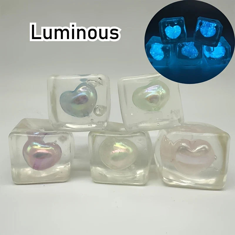 Glowing Heart Squishy Toy
