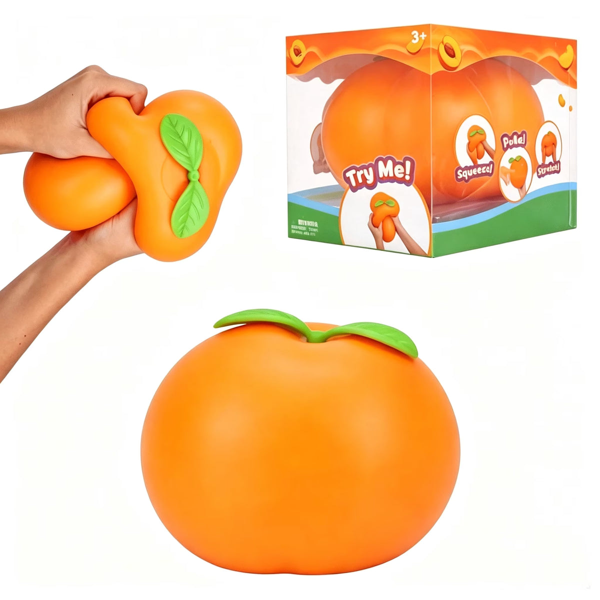 Jumbo Peach Squishy, Ultra-Soft Slow Rising Pink Peach Squeeze, Fidget Toys for Stress Relief, Party Favor Gift