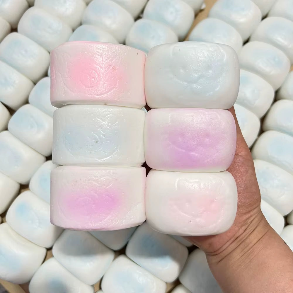Squishy Simulated Steamed Bun Squeeze Toy Stress Relief Slow Rising Sensory Fidget for Anxiety ADHD Autism Gift for Kids Adults
