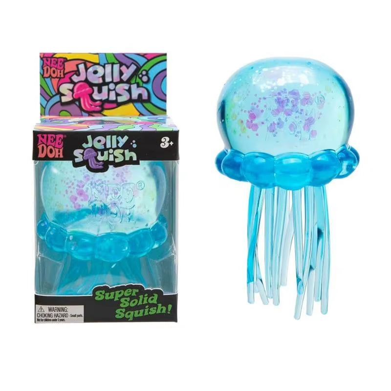 Hot Selling  Needoh Fuzz Ball Jellyfish Squishy Blind Box Soft Squeeze Toy Stress Anxiety Relief Stress Sensory Gift