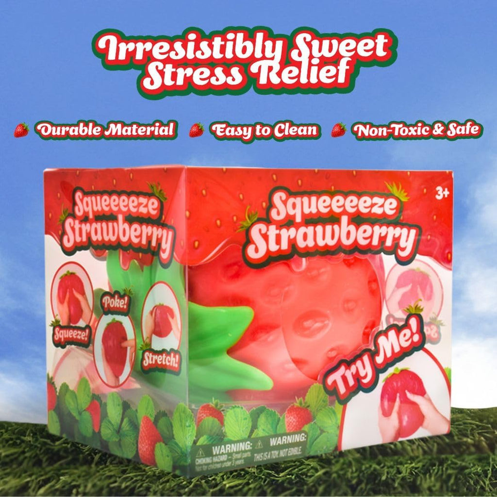 Strawberry Squishy - Jumbo Stress Ball - Ages 3+