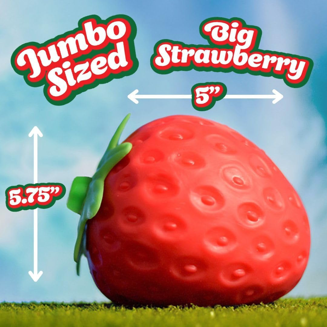 Strawberry Squishy - Jumbo Stress Ball - Ages 3+