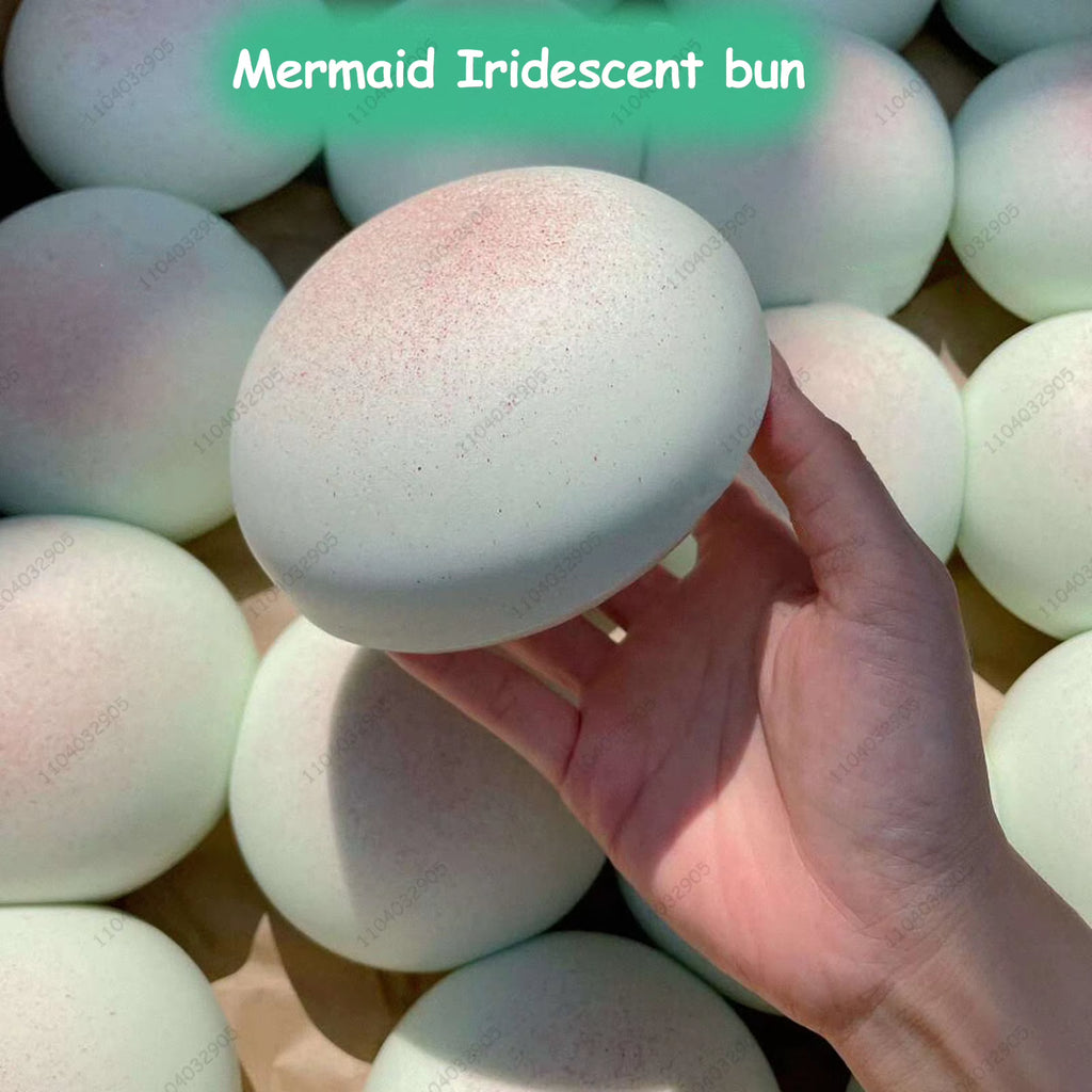 Jumbo Milky Bun Slow Rising Squishy Toy Ultra Moist Dense Giant Milky Bun Thick Clay Texture ASMR Stress Reliever Fidget Toys