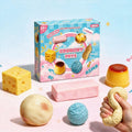 6 Pcs Dumpling Mystery Squishy Box Countdown Calendar, Crunchy Squishy Set, Assorted Realistic Food Shaped Soft Stress Relief Squeeze Toys for Party Gift & Daily Play