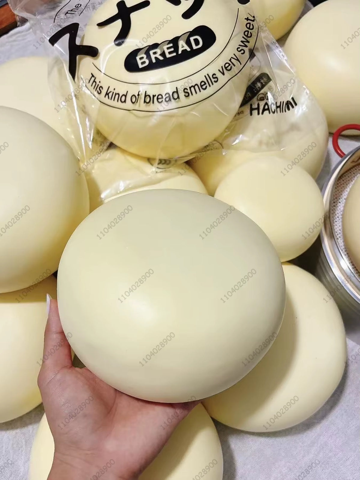 Jumbo Milky Bun Slow Rising Squishy Toy Ultra Moist Dense Giant Milky Bun Thick Clay Texture ASMR Stress Reliever Fidget Toys