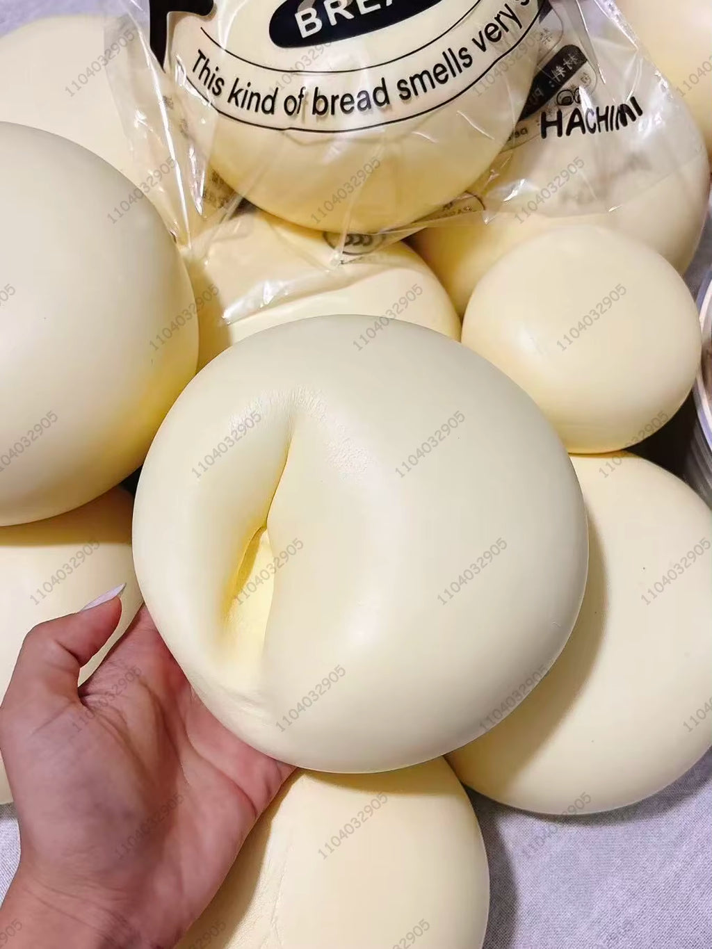 Jumbo Milky Bun Slow Rising Squishy Toy Ultra Moist Dense Giant Milky Bun Thick Clay Texture ASMR Stress Reliever Fidget Toys